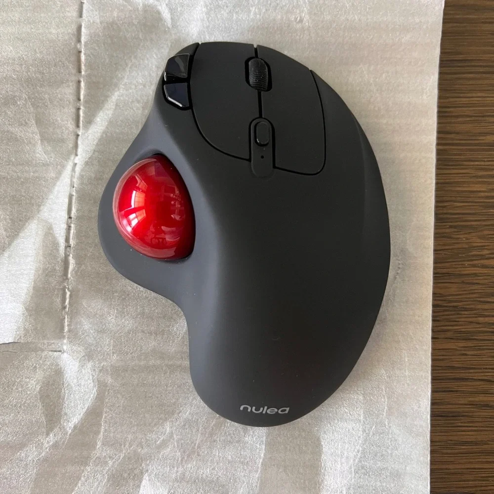 Nulea M501 Wireless Trackball Mouse Bluetooth 2.4GHz Ergonomic Ball NO DONGLE